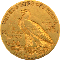 Pre-Owned 1908 USA 'Indian Head' Eagle $2.5 Gold Coin