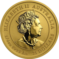 Pre-Owned 2020 Australian Lunar Mouse 1/4oz Gold Coin