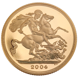 Pre-Owned 2004 UK Full Sovereign Proof Gold Coin