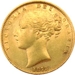 Pre-Owned 1872 London Mint DN.10 Victoria Young Head 