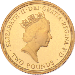 Pre-Owned 1945 - 1995 50th Anniversary of the United Nations Proof £2 Gold Coin
