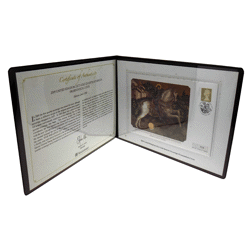 Pre-Owned 2009 UK Quarter Sovereign Stamp Cover Gold Coin