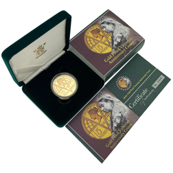 Pre-Owned 2001 UK Victorian Anniversary Crown Proof Gold Coin