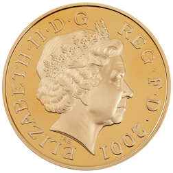Pre-Owned 2001 UK Victorian Anniversary Crown Proof Gold Coin