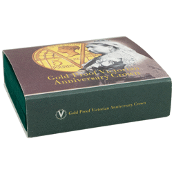 Pre-Owned 2001 UK Victorian Anniversary Crown Proof Gold Coin