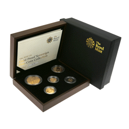 Pre-Owned 2010 UK Proof Sovereign Gold 5-Coin Collection