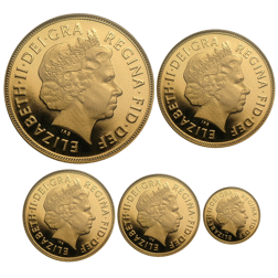 Pre-Owned 2011 UK Proof Sovereign Gold 5-Coin Collection