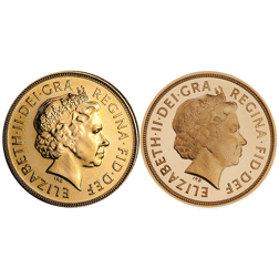 Pre-Owned 2004 and 2005 UK Full Sovereign Proof Gold 2-Coin Set