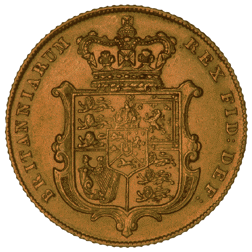 Pre-Owned 1829 London Mint George IV 'Shield' Full Sovereign Gold Coin