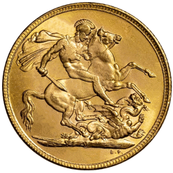 Pre-Owned Victorian 'Young Head' Full Sovereign Coin - Mixed Dates