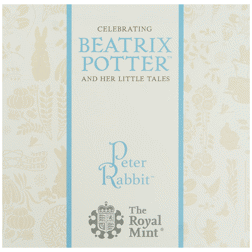 Pre-Owned 2019 UK Beatrix Potter Peter Rabbit 50p Proof Gold Coin