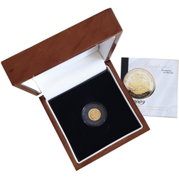 Pre-Owned 2009 Tristan Da Cunha St George & the Dragon Crown 1/25oz Gold Coin