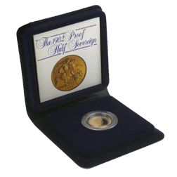 Pre-Owned 1982 UK Half Sovereign Gold Proof Coin