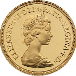 Pre-Owned 1982 UK Half Sovereign Proof Gold Coin