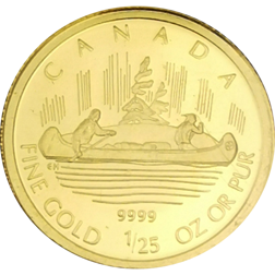 Pre-Owned 2005 Canadian Mint Voyageur 1/25oz Gold Coin