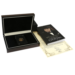 Pre-Owned 2020 Gibraltar Churchill: Greatest Briton Proof Gold Sovereign Coin