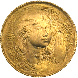 Pre-Owned 1976 San Marino Republica 2 Scudi Gold Coin