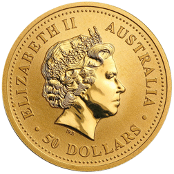 Pre-Owned 2006 Australian Lunar Dog 1/2oz Gold Coin