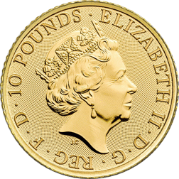 Pre-Owned UK Royal Arms 1/10oz Gold Coin - Mixed Dates