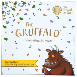 Pre-Owned 2019 UK The Gruffalo 50p Proof Gold Coin