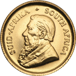 Pre-Owned South African Krugerrand 1/10oz Gold Coin - Mixed Dates