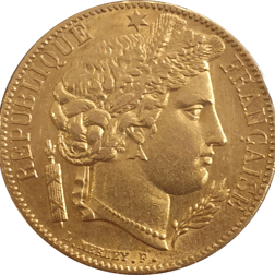 Pre-Owned 1849 Second Republic French 20 Franc 'Ceres' Gold Coin