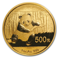 Pre-Owned 2014 Chinese 1oz Panda Gold Coin