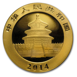 Pre-Owned 2014 Chinese 1oz Panda Gold Coin