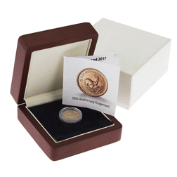 Pre-Owned 2017 South African Krugerrand 1/10oz Brilliant Uncirculated Gold Coin