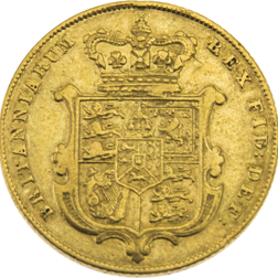 Pre-Owned 1830 UK George IV 'Bare Head' Full Sovereign Gold Coin