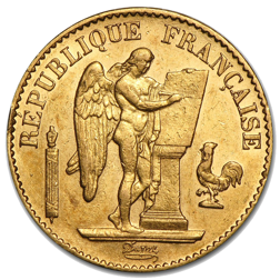 Pre-Owned French 20 Franc 'Angel' Gold Coin - Mixed Dates