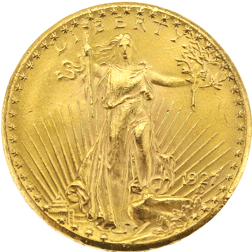 Pre-Owned 1927 USA St Gaudens Double Eagle $20 Gold Coin