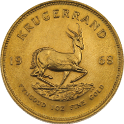 Pre-Owned 1968 South African Krugerrand 1oz Gold Coin