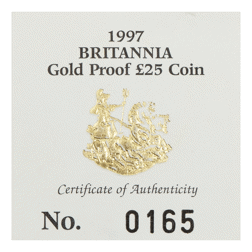 Pre-Owned 1997 UK Britannia 1/4oz Proof Gold Coin
