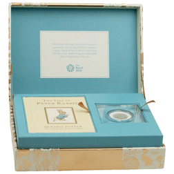 Pre-Owned 2018 UK Peter Rabbit 50p Proof Gold Coin and Book Gift Box