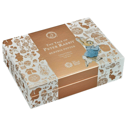 Pre-Owned 2018 UK Peter Rabbit 50p Proof Gold Coin and Book Gift Box