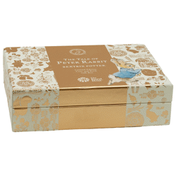 Pre-Owned 2018 UK Peter Rabbit 50p Proof Gold Coin and Book Gift Box