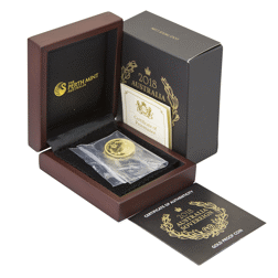 Pre-Owned 2018 Perth Mint Australia Sovereign Gold Proof Design Coin