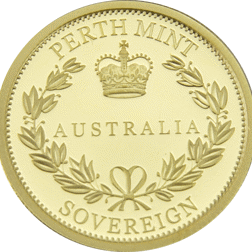 Pre-Owned 2018 Perth Mint Australia Sovereign Gold Proof Design Coin