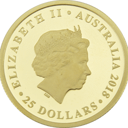 Pre-Owned 2018 Perth Mint Australia Sovereign Gold Proof Design Coin