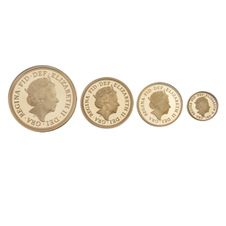 Pre-Owned 2018 UK Proof Gold Sovereign 4-Coin Collection
