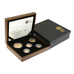Pre-Owned UK 2009 Gold Proof Sovereign 5-Coin Set