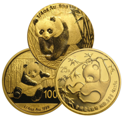 Pre-Owned Chinese Panda 1/4oz Gold Coin - Mixed Dates