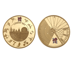 Pre-Owned London 2012 Olympic & Paralympic Proof £5 Gold Coin Set