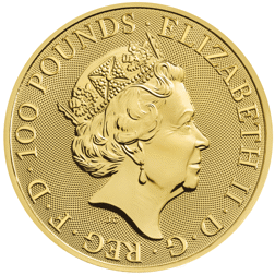 Pre-Owned 2020 UK Queen's Beasts The White Horse of Hanover 1oz Gold Coin