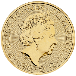 Pre-Owned 2020 UK Queen's Beasts The White Horse of Hanover 1oz Gold Coin
