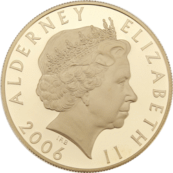 Pre-Owned 2006 Queen's 80th Birthday Proof £5 Gold Coin With Set Diamond