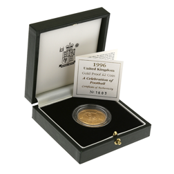 Pre-Owned UK 1996 Celebration of Football £2 Proof Design Gold Coin