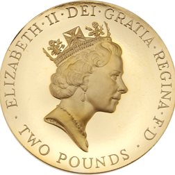 Pre-Owned UK 1996 Celebration of Football £2 Proof Design Gold Coin