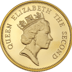 Pre-Owned UK 1986 Royal Visit $1000 Hong Kong Dollar Gold Coin